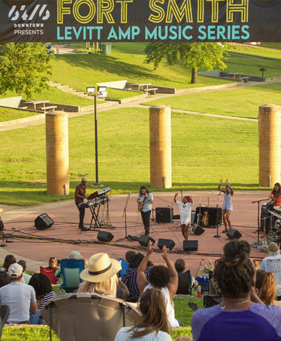 @levittfoundation: #CreativePlacemaking at Fort Smith Levitt AMP Music Series