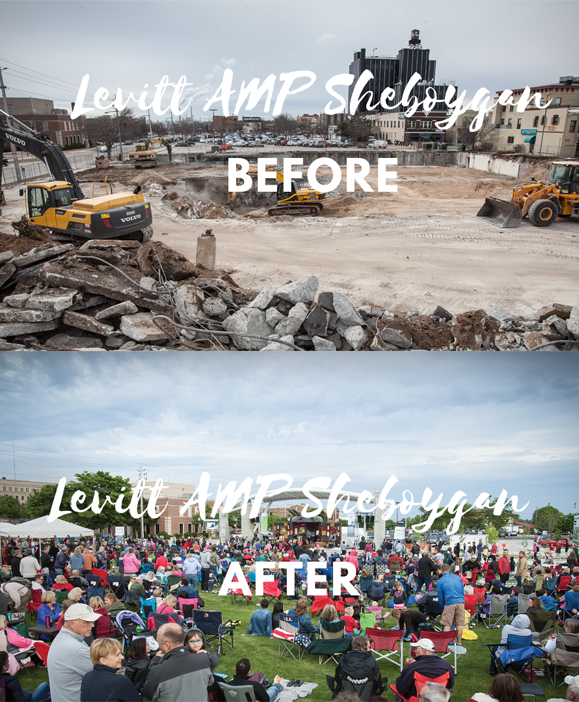 @levittfoundation: Levitt AMP Sheboygan Before & After