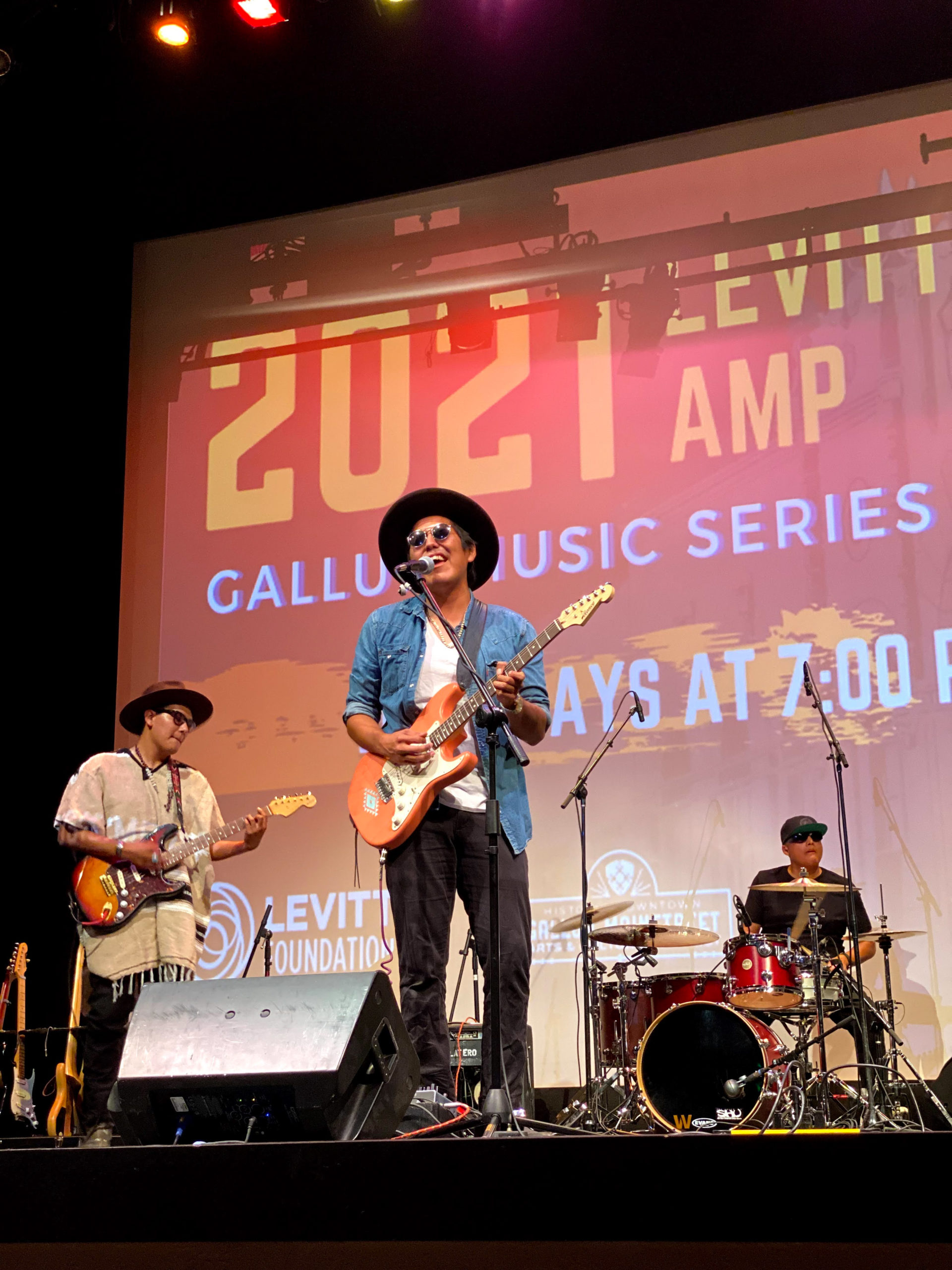 Levi Platero at Levitt AMP Gallup Music Series